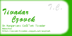 tivadar czovek business card